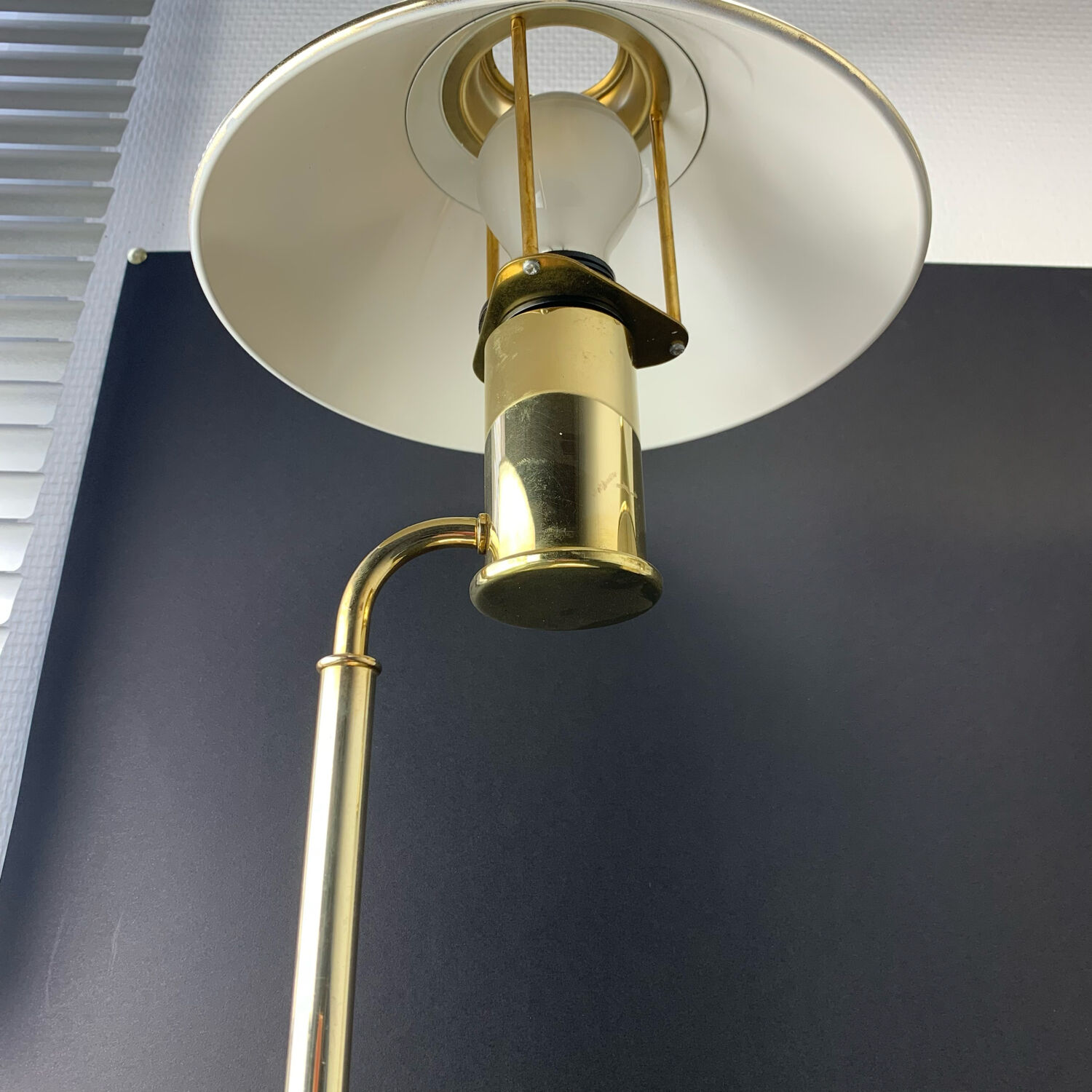 Brass lamp høvik lys jonas hidle denmark 1970 vintage scandinavian design