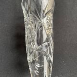 Champagne flutes, cut crystal, bohemian