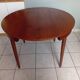 Danish table Frem Røjle Hans Olsen extendable round Scandinavian