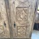 Sideboard Louis XVI epoch XIXth patinated gray with 2 doors
