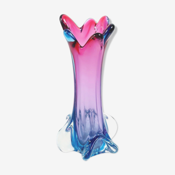 Mid-Century Murano Glass Vase from Fratelli Toso, 1950s