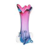 Vase en verre de Murano du milieu du siècle de Fratelli Toso, années 1950