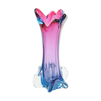 Mid-Century Murano Glass Vase from Fratelli Toso, 1950s
