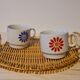 Duo of Italian porcelain mugs