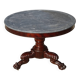 Empire guéridon, rotating marble top