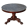Empire guéridon, rotating marble top