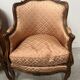 Paire de bergères de style Louis XV en bois narurel XX siècle