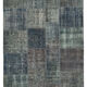 Hand-knotted oriental vintage 171 cm x 242 cm grey patchwork carpet