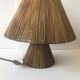 Lampe en raphia vintage