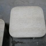 Coffee tables in travertine
