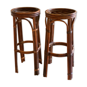 Rattan bar stool