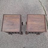 Set of 2 antique bedside tables