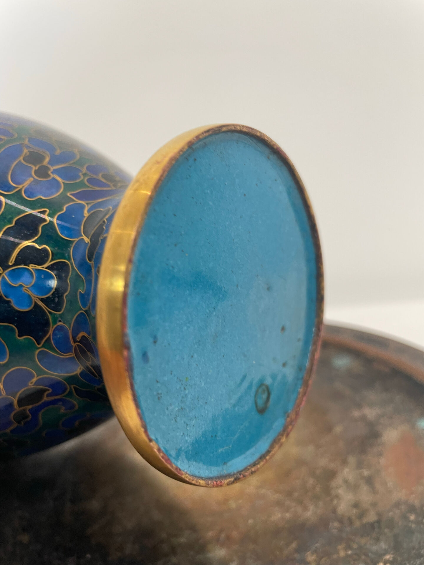 Chinese cloisonné vase