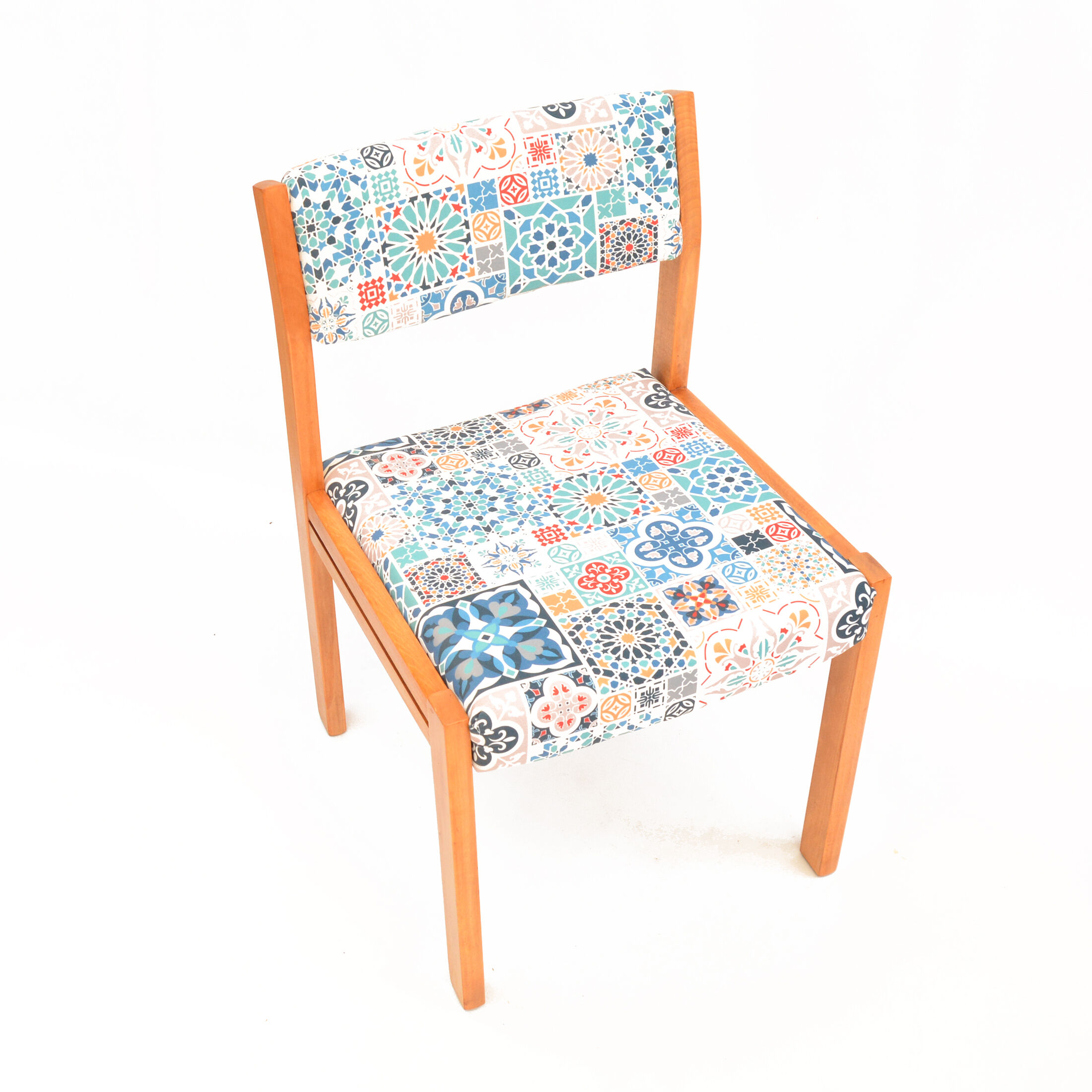 1980s modern, ethnic Upholstered chair, WK Möbel Germany