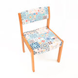 1980s modern, ethnic Upholstered chair, WK Möbel Germany