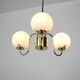 Mid-century glass chandelier Lidokov, 1960's