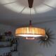 Temde suspension in sisal and teak circa 1960
