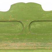 Painted Rustic Farmhouse Folk Art Wooden Bench