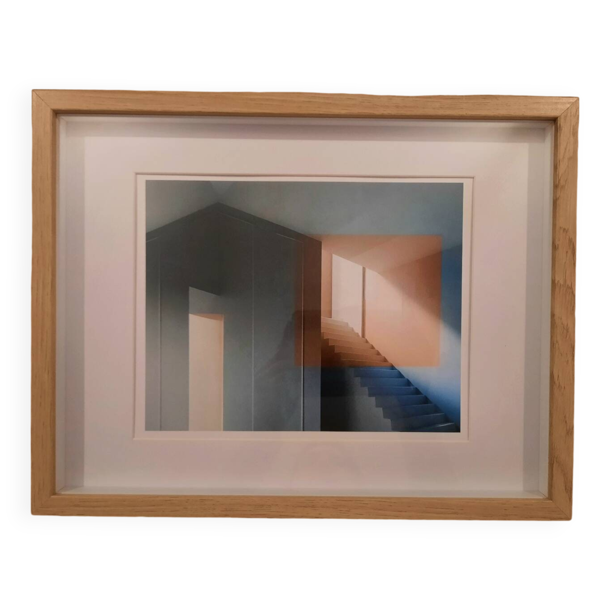 Modern abstract architecture framed photo