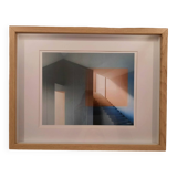 Modern abstract architecture framed photo