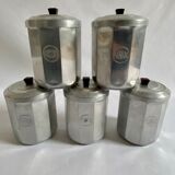 5 boxes of vintage kitchen storage