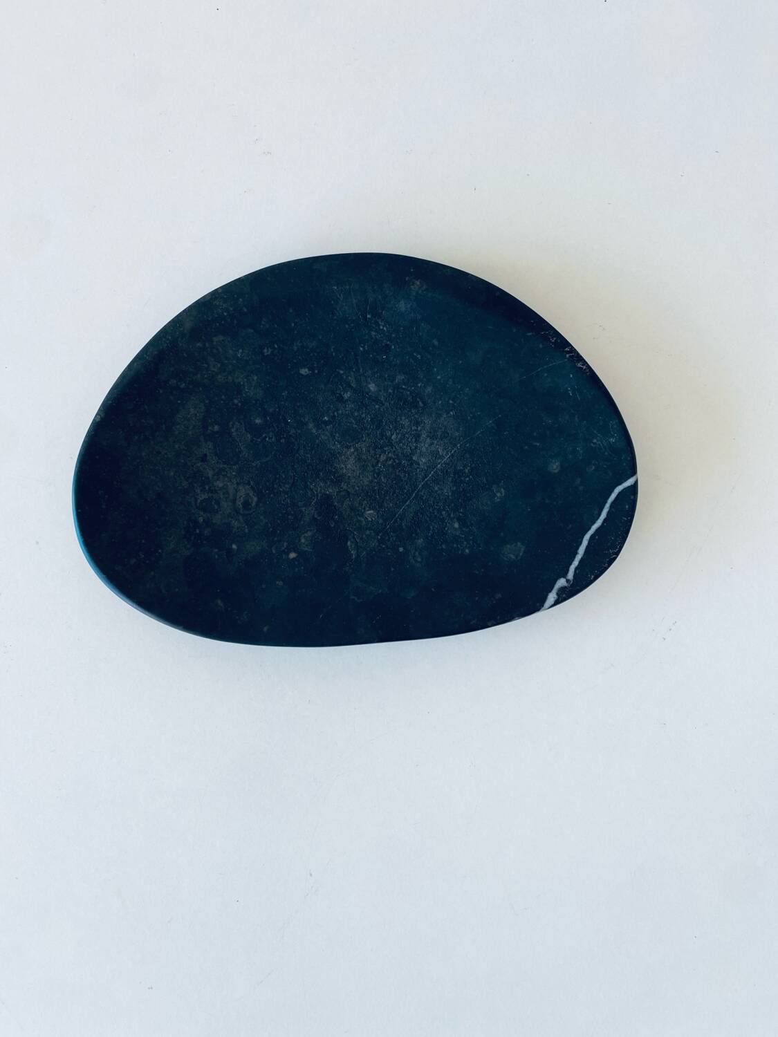 Black Fossil Marble Bowl