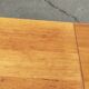 70' wood and chrome kitchen table