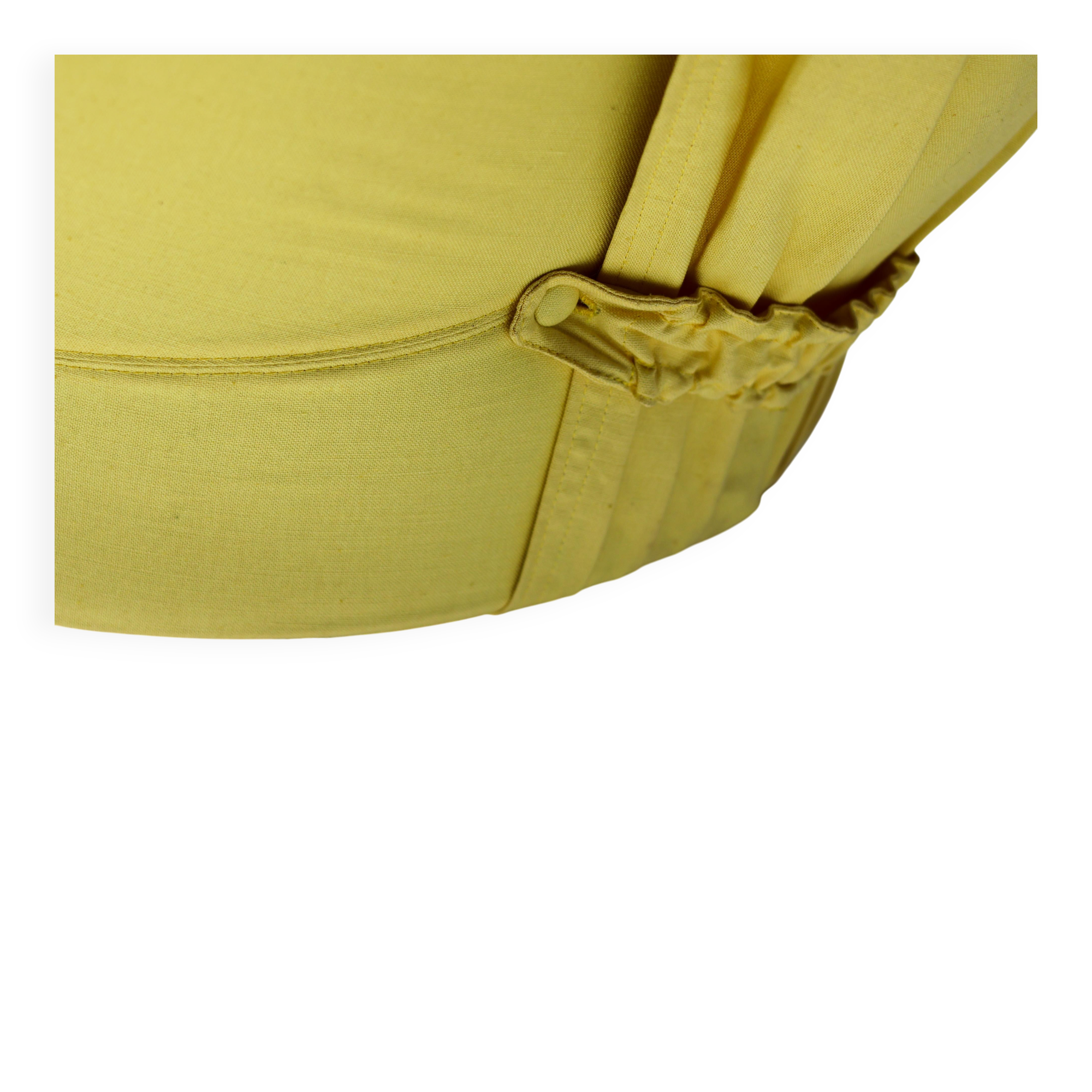 Chair Marco Zanuso Martingala - Bright yellow cotton fabric