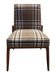 Beige checked fabric armchair in mid-century style, Europe, 1960s