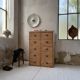 Craft furniture with drawers shell handles