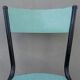 6 chaises en formica vert mint design vintage