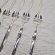 Set of 12 silver-plated dessert forks