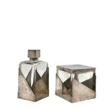 Coffret flacon de parfum et poudrier Art Déco, France 1930