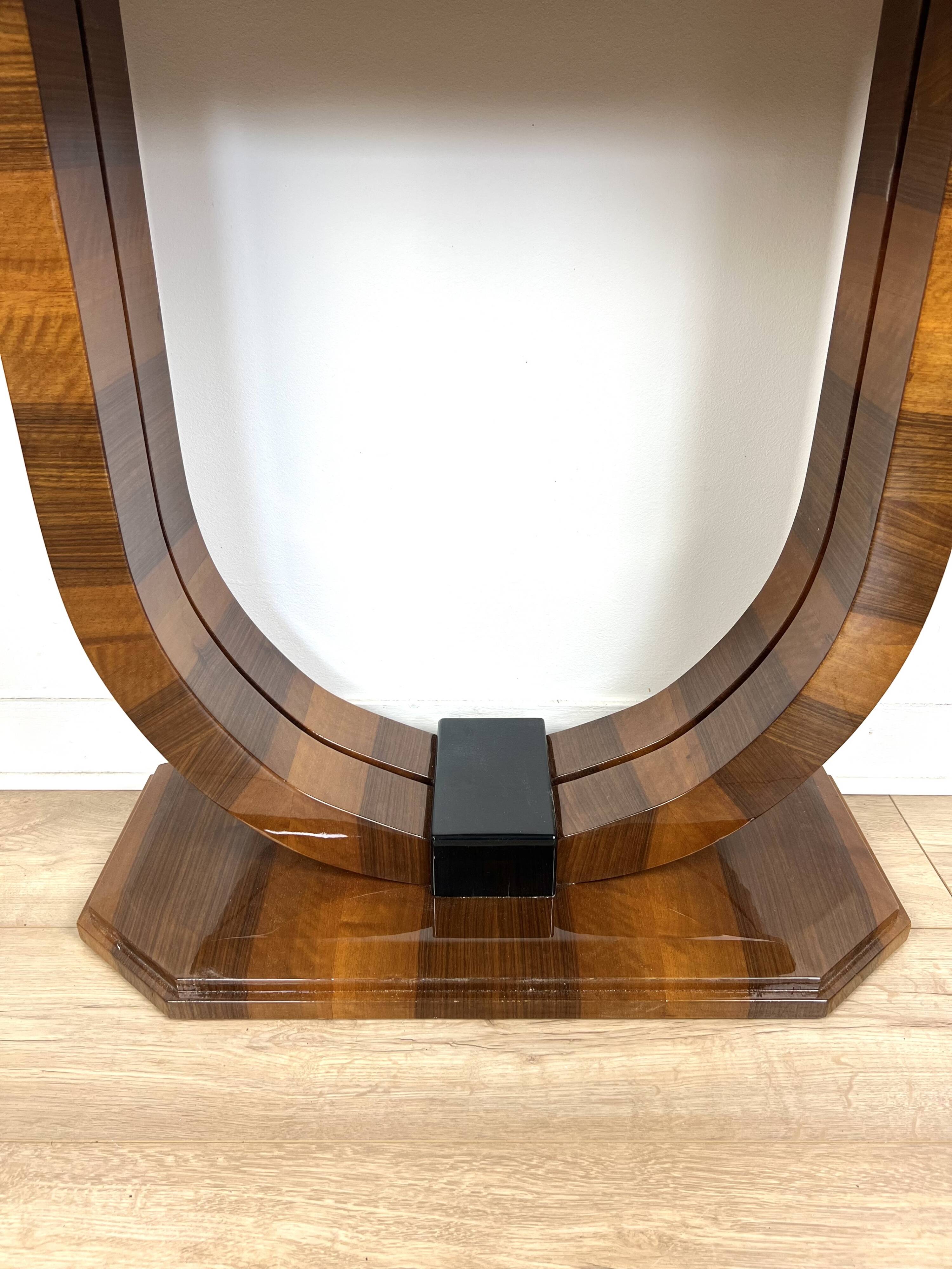Art Deco console in walnut - Stylized furniture manufacturer - Retroles