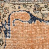 5x9 Navy Blue & Peach Oriental Persian Rug, 168x284Cm