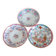 3 different saucers in English porcelain Minton