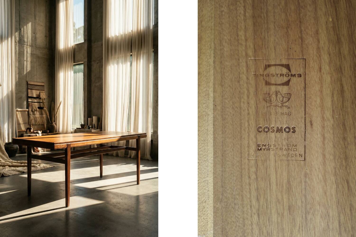 Mid-Century Modern Swedish Cosmos Coffee Table from Tingströms