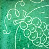 Square dish in glazed ceramic, scarified, signed Jacques Sagan Vallauris,