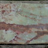 Brass and green marble coffee table