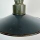 Industrial Blue Enamel Military Pendant Lamp with Cast Aluminium Top, 1960