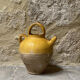 Crucible in glazed earthenware
