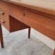Danish Scandinavian desk in vintage teak 5 drawers, 1950s