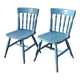 Pair of vintage wooden chairs
