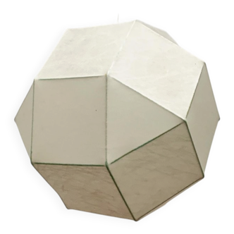 German cocoon pendant lamp from the mid-century by Goldkant Leuchten, Wuppertal.