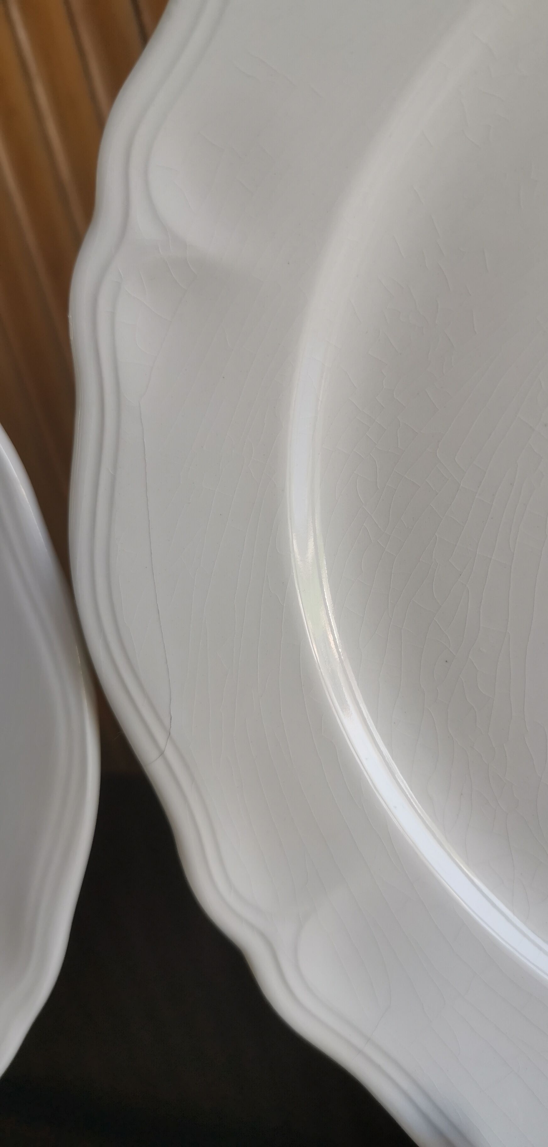 5 Dessert plates 22cm Sarreguemines France
