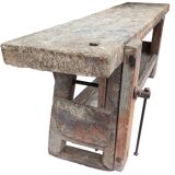 Wooden workbench xxl industrial character welder weathered 251cm