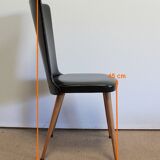 Suite of 8 baumann chairs, "essor" model – 1960s