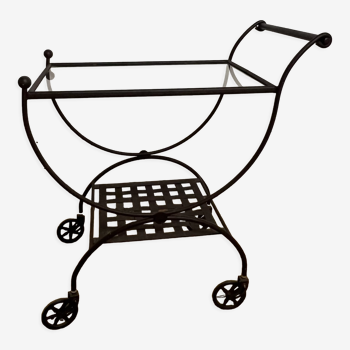 Wrought iron service trolley