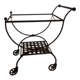Wrought iron service trolley