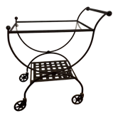 Wrought iron service trolley